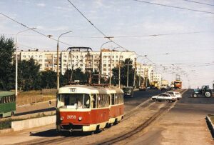 Ульяновск, 10 трамвай на минаевском мосту