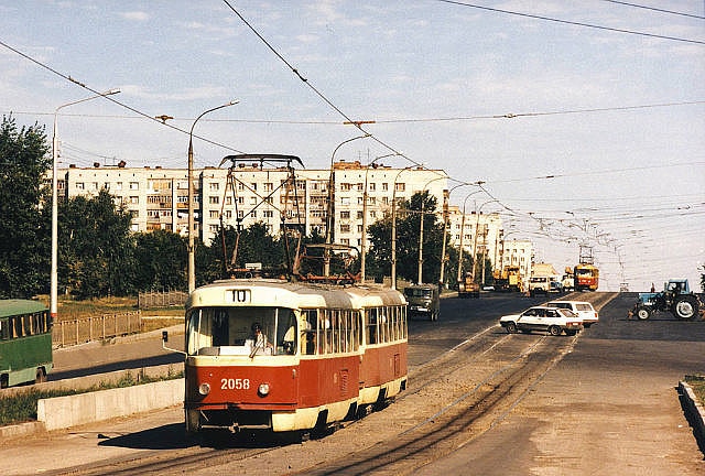 Ульяновск, 10 трамвай на минаевском мосту