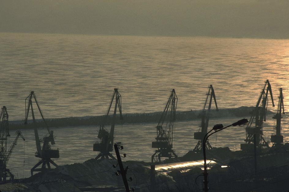Ульяновск, грузовой порт сверху