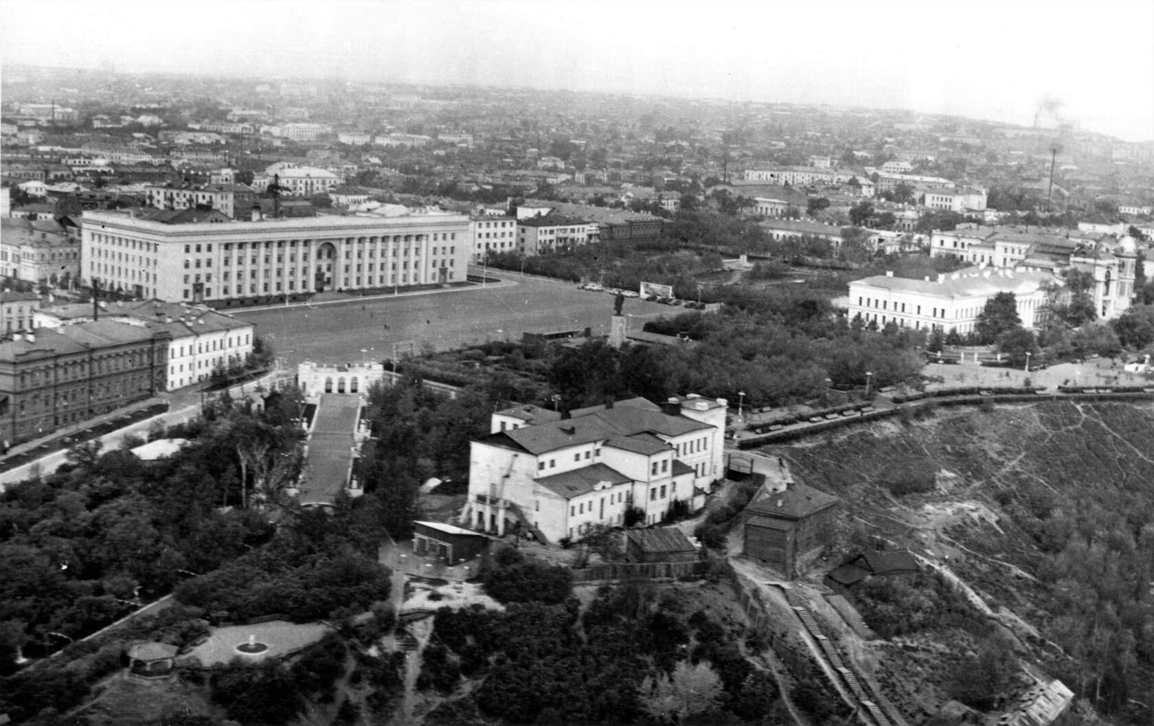 Ульяновск, площадь ленина 60е аэрофотосъемка 1