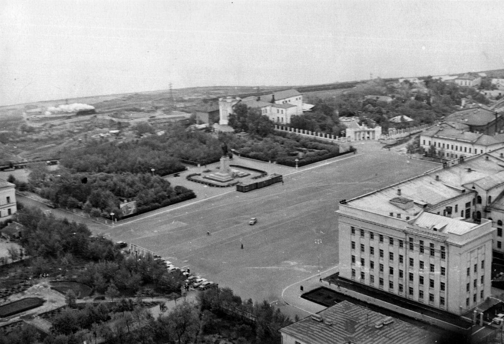 Ульяновск, площадь ленина 60е аэрофотосъемка 2