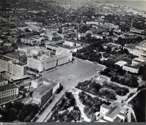 Ульяновск, площадь ленина сверху 1968
