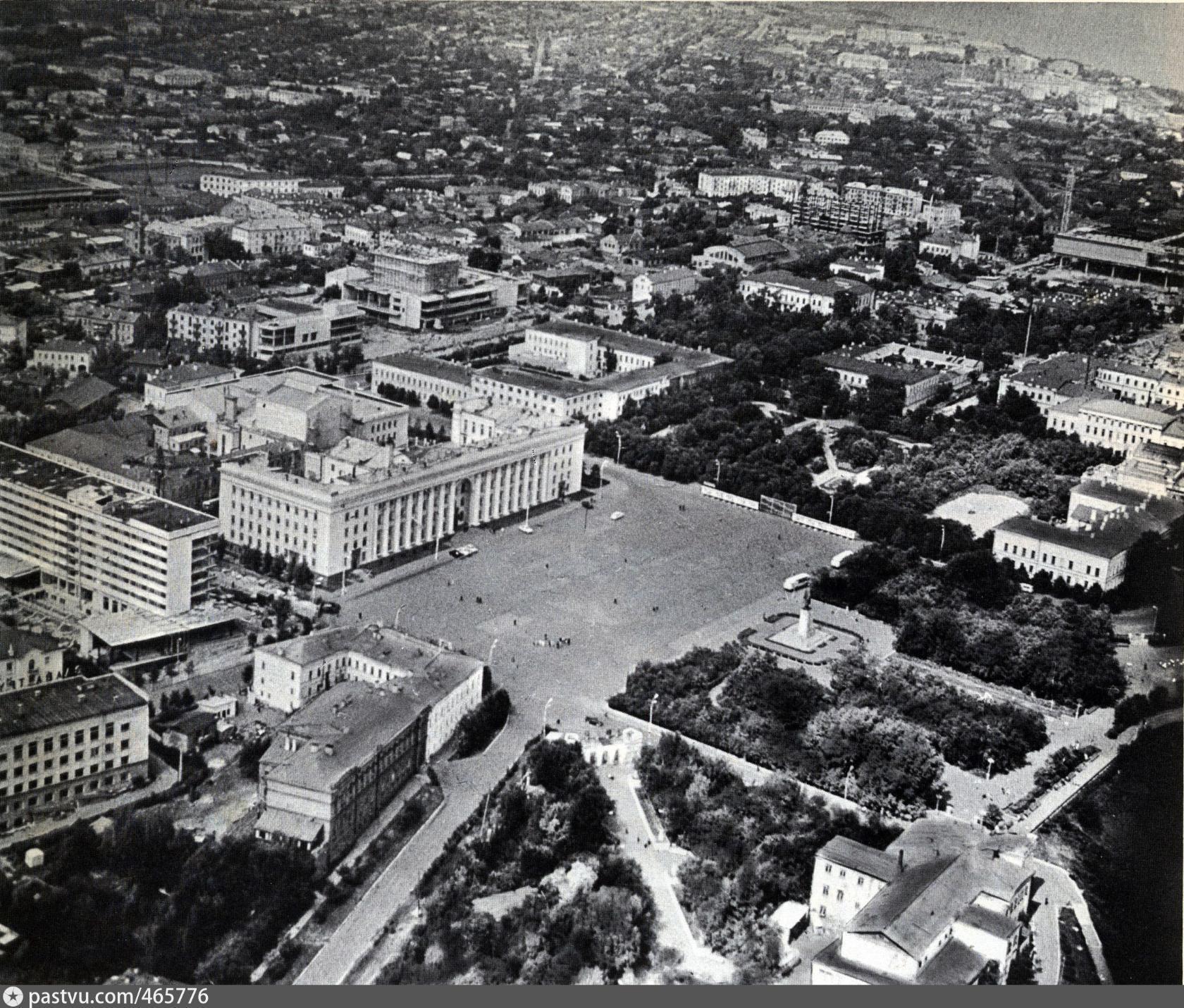 Ульяновск, площадь ленина сверху 1968