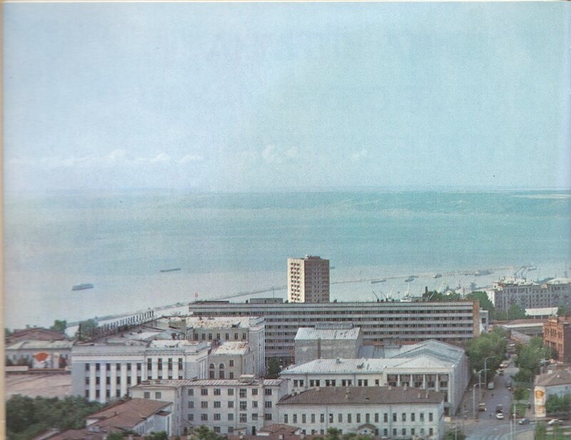 Ульяновск, вид на речпорт с венца