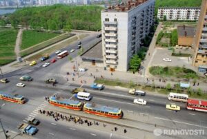 Ульяновск, Вид на улицу Минаева